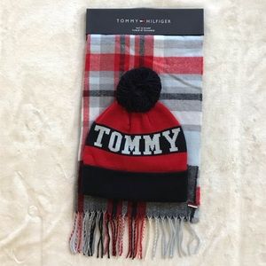 Tommy Hilfiger Hat & Scarf Set- Brand New